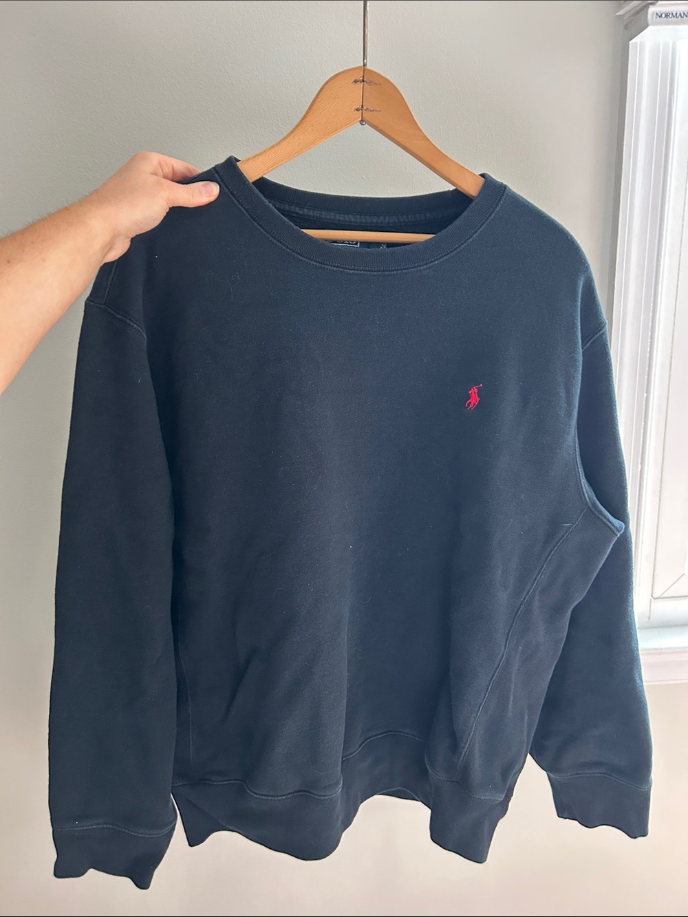 Vintage Polo by Ralph Lauren Black Crewneck Sweatshirt